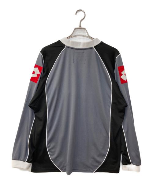 LOTTO（ロット）LOTTO (ロット) Diaspora Skateboards (ディアスポラスケートボードズ) ゲームシャツ グレー サイズ:XLの古着・服飾アイテム