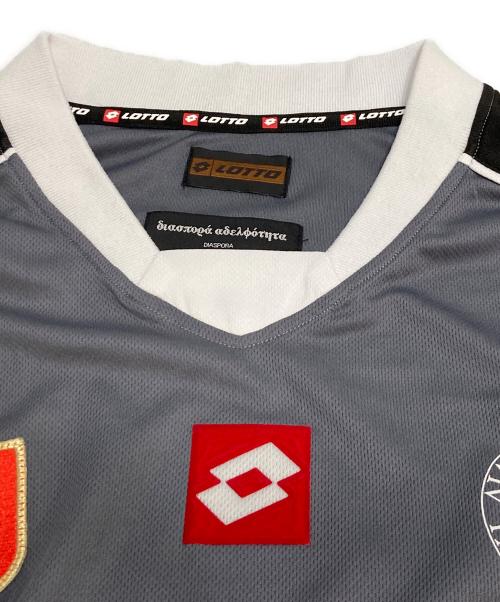 LOTTO（ロット）LOTTO (ロット) Diaspora Skateboards (ディアスポラスケートボードズ) ゲームシャツ グレー サイズ:XLの古着・服飾アイテム