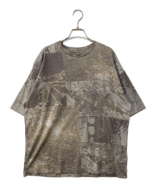 MAISON SPECIAL（メゾンスペシャル）MAISON SPECIAL Photo Collage Double Jacquard Prime-Over Crew Neck Knit T-shirt フォトコラージュダブルジャガードプライムオーバークルーネックニットTシャツの古着・服飾アイテム