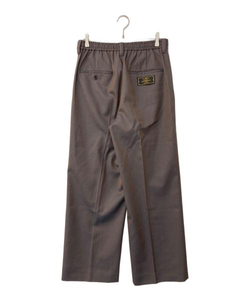 MAISON SPECIAL（メゾンスペシャル）MAISON SPECIAL (メゾンスペシャル) 4 Colors Chambray Washable Wool Prime-Wide One Tuck Wide Pants ブラウン サイズ:2の古着・服飾アイテム
