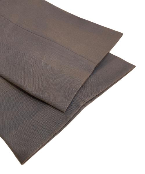 MAISON SPECIAL（メゾンスペシャル）MAISON SPECIAL (メゾンスペシャル) 4 Colors Chambray Washable Wool Prime-Wide One Tuck Wide Pants ブラウン サイズ:2の古着・服飾アイテム