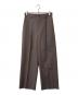 MAISON SPECIAL（メゾンスペシャル）の古着「4 Colors Chambray Washable Wool Prime-Wide One Tuck Wide Pants」｜ブラウン