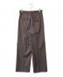 MAISON SPECIAL (メゾンスペシャル) 4 Colors Chambray Washable Wool Prime-Wide One Tuck Wide Pants ブラウン サイズ:2：9000円