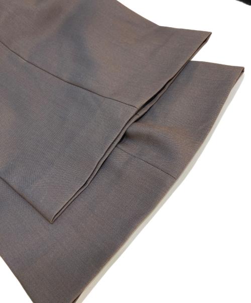 MAISON SPECIAL（メゾンスペシャル）MAISON SPECIAL (メゾンスペシャル) 4 Colors Chambray Washable Wool Prime-Wide Two Tuck Wide Pants ブラウン サイズ:2の古着・服飾アイテム