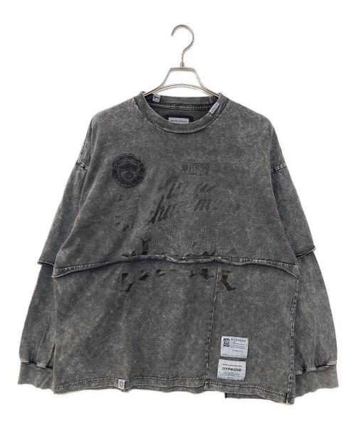 MAISON SPECIAL（メゾンスペシャル）MAISON SPECIAL (メゾンスペシャル) グラフィックL/S TEE グレー サイズ:2の古着・服飾アイテム