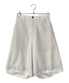 MAISON SPECIAL（メゾンスペシャル）の古着「Layered Sheer Prime-Wide Shorts レイヤードシアープライムワイドショーツ」｜ホワイト
