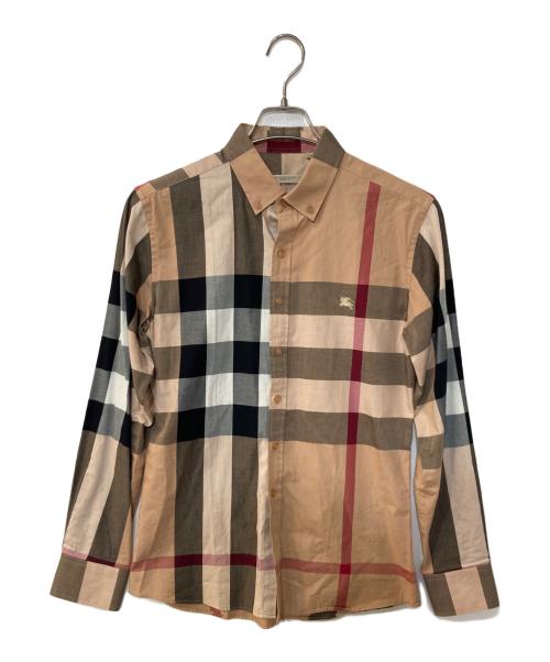 BURBERRY BRIT（バーバリーブリット）BURBERRY BRIT (バーバリーブリット) ノバチェックL/Sシャツ ベージュ サイズ:Mの古着・服飾アイテム