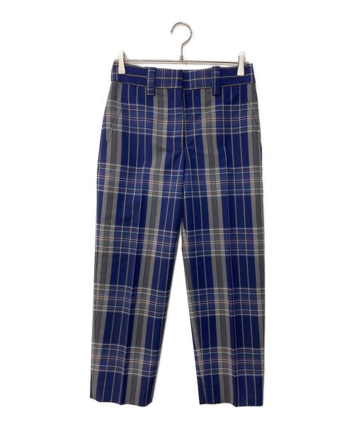 Acne studios（アクネ ストゥディオズ）Acne studios (アクネ ストゥディオズ) TREA TECH CHECK チェックパンツ ネイビー サイズ:34の古着・服飾アイテム