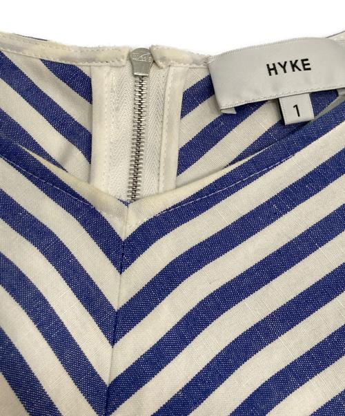 HYKE（ハイク）HYKE (ハイク) ロープベルトストライプワンピース ホワイト サイズ:1の古着・服飾アイテム