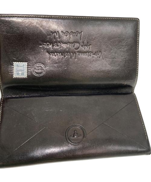 Vivienne Westwood（ヴィヴィアンウエストウッド）Vivienne Westwood (ヴィヴィアンウエストウッド) レターモチーフロングウォレット長財布 ブラックの古着・服飾アイテム