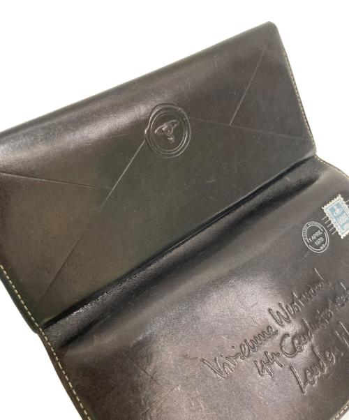 Vivienne Westwood（ヴィヴィアンウエストウッド）Vivienne Westwood (ヴィヴィアンウエストウッド) レターモチーフロングウォレット長財布 ブラックの古着・服飾アイテム