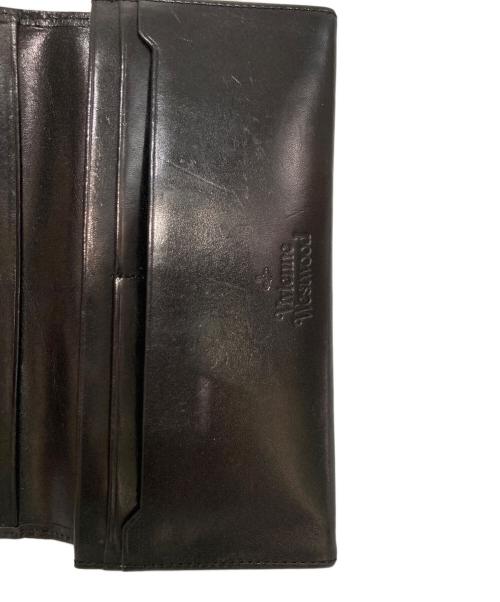 Vivienne Westwood（ヴィヴィアンウエストウッド）Vivienne Westwood (ヴィヴィアンウエストウッド) レターモチーフロングウォレット長財布 ブラックの古着・服飾アイテム
