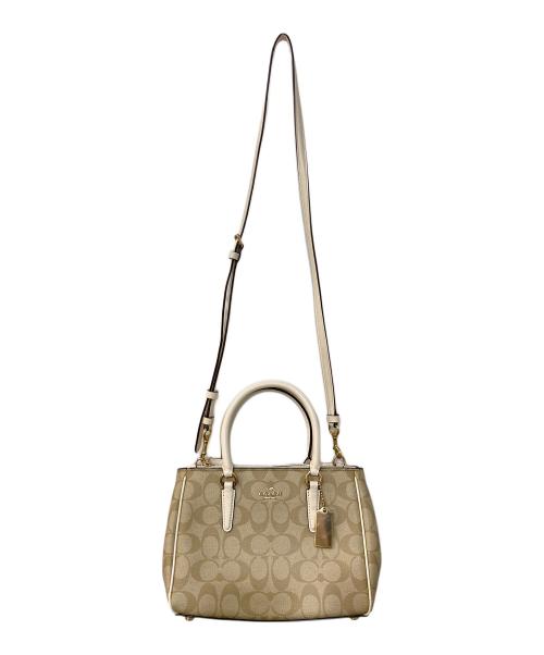COACH（コーチ）COACH (コーチ) 2WAYバッグ ベージュの古着・服飾アイテム