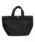 Herve Chapelierエルベシャプリエ）の古着「Boat Tote M」｜ブラック×ブラウン