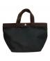 Herve Chapelier（エルベシャプリエ）の古着「Boat Tote M」｜ブラック×ブラウン