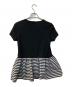 BORDERS at BALCONY (ボーダーズアットバルコニー) PEPLUM TEE チュニック ブラック サイズ:38：7000円