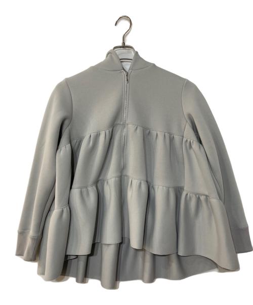 YORI（ヨリ）YORI (ヨリ) ダンボールティアードパーカー スカイブルー サイズ:FREEの古着・服飾アイテム