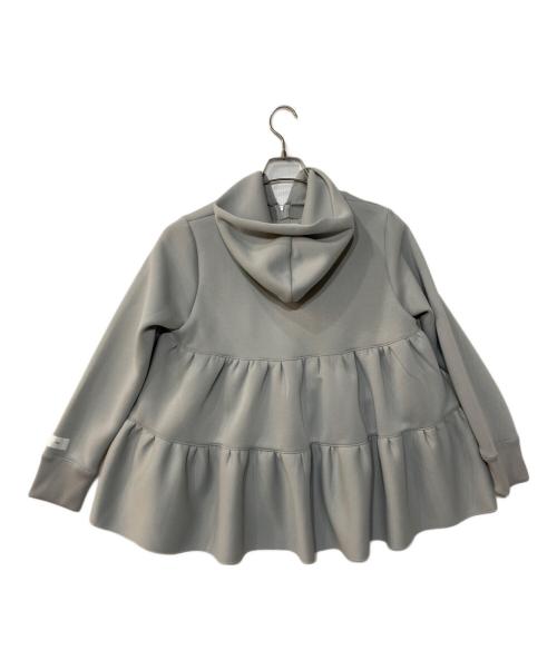 YORI（ヨリ）YORI (ヨリ) ダンボールティアードパーカー スカイブルー サイズ:FREEの古着・服飾アイテム