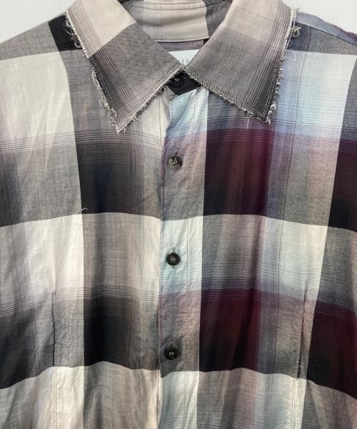 UNUSED（アンユーズド）UNUSED (アンユーズド) SUGARHILL (シュガーヒル) コラボ オンブレ裁断シャツ マルチカラー サイズ:1の古着・服飾アイテム