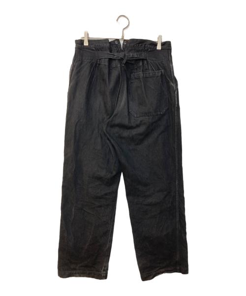 COMOLI（コモリ）COMOLI (コモリ) デニムオーバーパンツ ブラック サイズ:1の古着・服飾アイテム