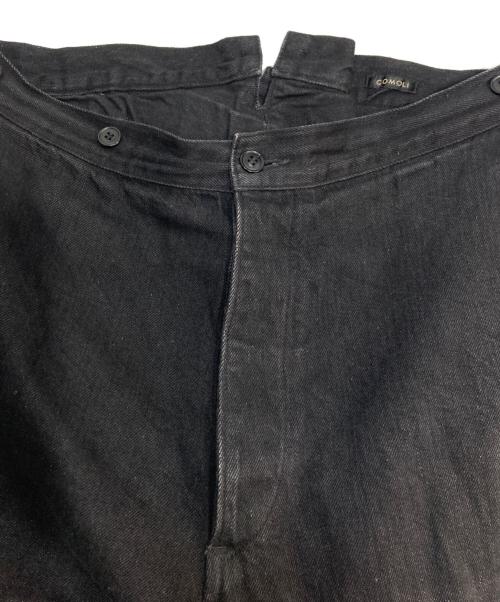 COMOLI（コモリ）COMOLI (コモリ) デニムオーバーパンツ ブラック サイズ:1の古着・服飾アイテム