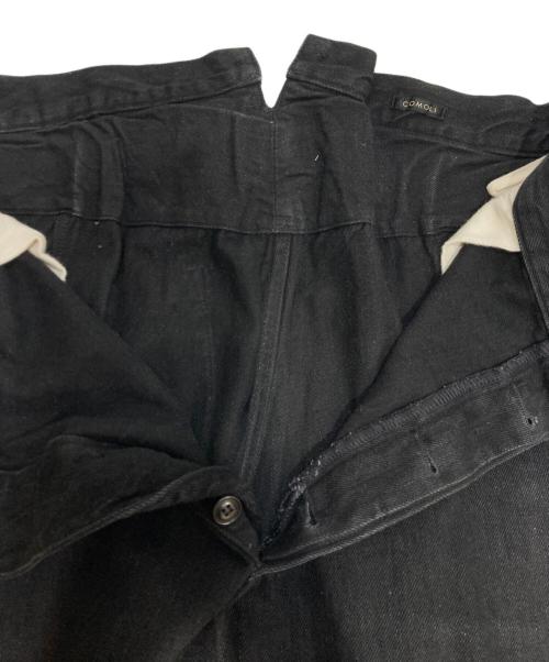 COMOLI（コモリ）COMOLI (コモリ) デニムオーバーパンツ ブラック サイズ:1の古着・服飾アイテム