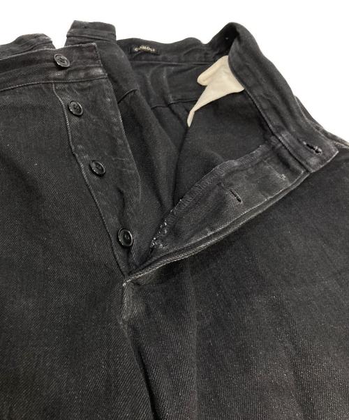 COMOLI（コモリ）COMOLI (コモリ) デニムオーバーパンツ ブラック サイズ:1の古着・服飾アイテム