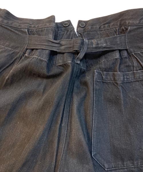 COMOLI（コモリ）COMOLI (コモリ) デニムオーバーパンツ ブラック サイズ:1の古着・服飾アイテム