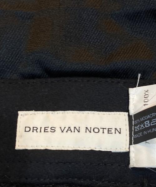 DRIES VAN NOTEN（ドリスヴァンノッテン）DRIES VAN NOTEN (ドリスヴァンノッテン) フェイクファーストール ブラックの古着・服飾アイテム