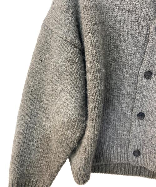 AURALEE（オーラリー）AURALEE (オーラリー) SUPER MILLED KNIT BIG CARDIGAN グレー サイズ:3の古着・服飾アイテム