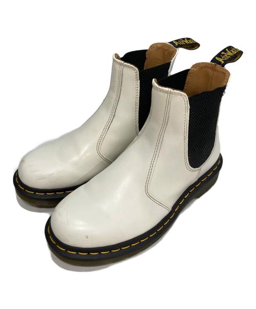 Dr.Martens（ドクターマーチン）Dr.Martens (ドクターマーチン) チェルシーブーツ サイドゴアブーツ ホワイト サイズ:UK4の古着・服飾アイテム
