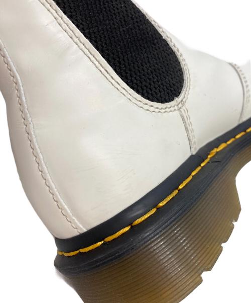 Dr.Martens（ドクターマーチン）Dr.Martens (ドクターマーチン) チェルシーブーツ サイドゴアブーツ ホワイト サイズ:UK4の古着・服飾アイテム