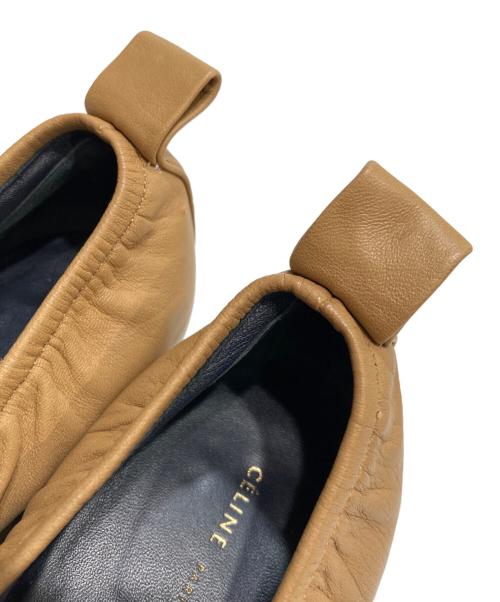 CELINE（セリーヌ）CELINE (セリーヌ) ソフトバレリーナ パンプス ブラウン サイズ:37.5の古着・服飾アイテム