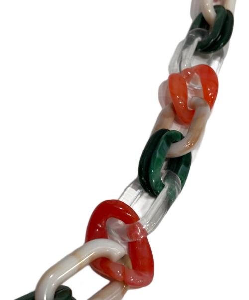 LACOQUEFRANCAISE（ラコックフランセーズ）LACOQUEFRANCAISE (ラコックフランセーズ) チェーン ショルダーストラップ マルチカラーの古着・服飾アイテム