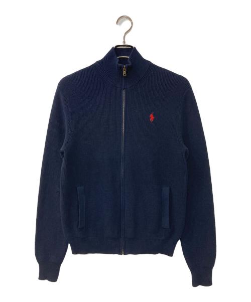POLO RALPH LAUREN（ポロ・ラルフローレン）POLO RALPH LAUREN (ポロ・ラルフローレン) ジップニット ネイビー サイズ:Sの古着・服飾アイテム