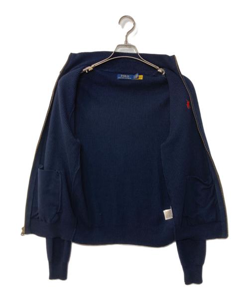 POLO RALPH LAUREN（ポロ・ラルフローレン）POLO RALPH LAUREN (ポロ・ラルフローレン) ジップニット ネイビー サイズ:Sの古着・服飾アイテム