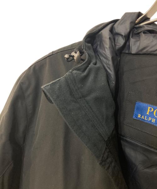 POLO RALPH LAUREN（ポロ・ラルフローレン）POLO RALPH LAUREN (ポロ・ラルフローレン) ナイロンフーデッドジャケット ブラック サイズ:Sの古着・服飾アイテム