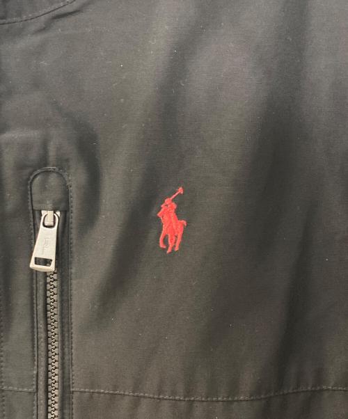 POLO RALPH LAUREN（ポロ・ラルフローレン）POLO RALPH LAUREN (ポロ・ラルフローレン) ナイロンフーデッドジャケット ブラック サイズ:Sの古着・服飾アイテム