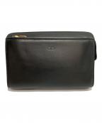 BALENCIAGA×ACEバレンシアガ×エース）の古着「BBロゴ型押しクラッチバッグ」｜ブラック