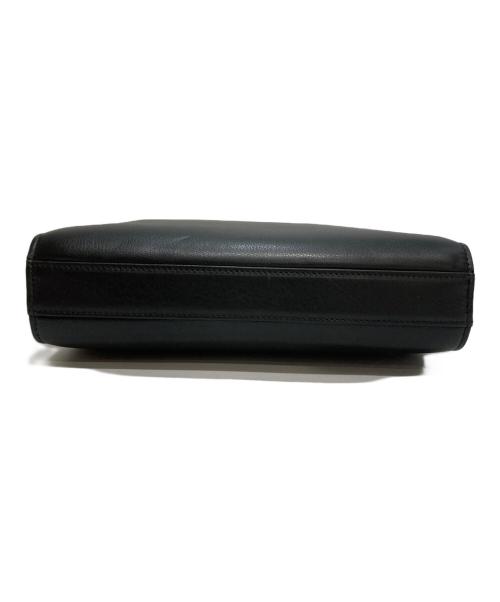 BALENCIAGA（バレンシアガ）BALENCIAGA (バレンシアガ) ACE (エース) BBロゴ型押しクラッチバッグ ブラックの古着・服飾アイテム