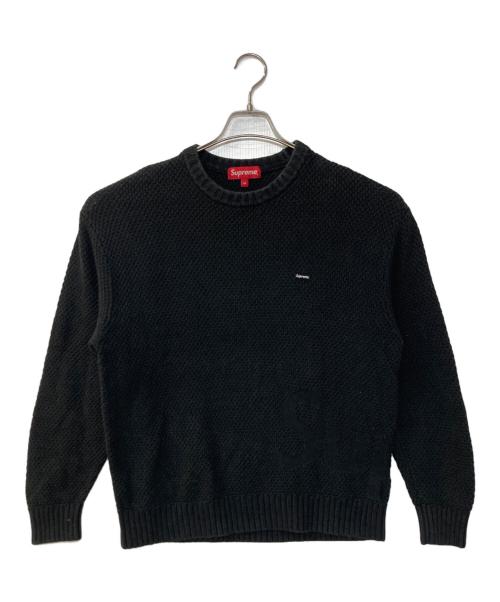 SUPREME（シュプリーム）Supreme (シュプリーム) Textured Small Box Sweater ブラック サイズ:Ｍの古着・服飾アイテム