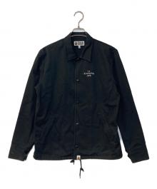 A BATHING APE（アベイシングエイプ）の古着「バッグロゴコーチジャケット」｜ブラック