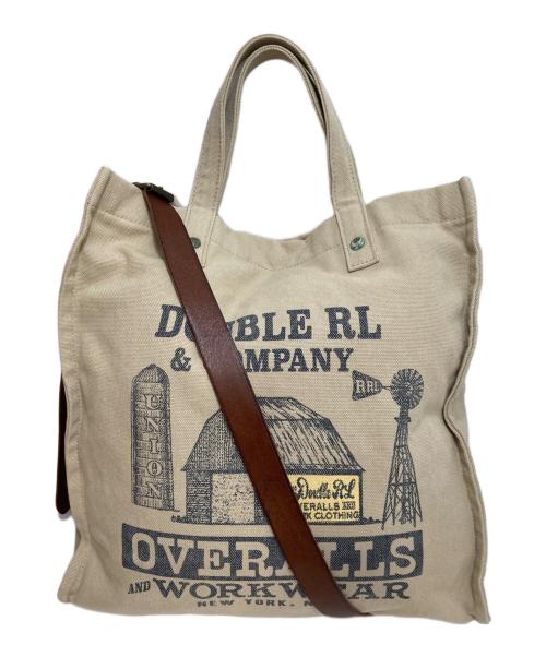 RRL（ダブルアールエル）RRL (ダブルアールエル) カーペンターキャンバストートバッグ ベージュ サイズ:35cm×36cm×14cmの古着・服飾アイテム