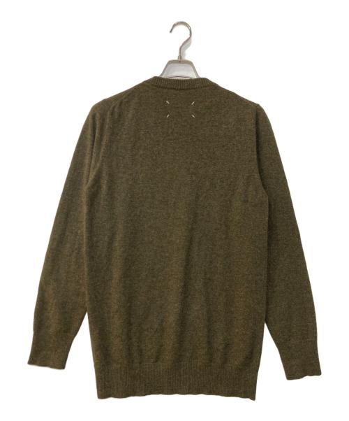 Maison Margiela（メゾンマルジェラ）Maison Margiela (メゾンマルジェラ) ウールL/Sニット オリーブ サイズ:Mの古着・服飾アイテム