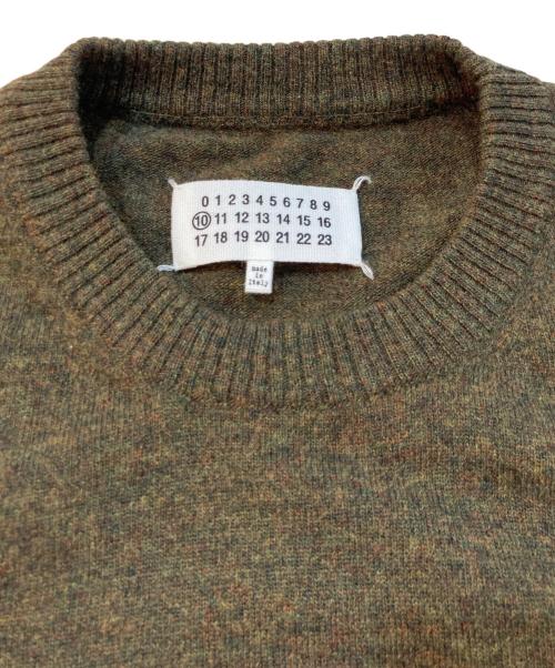 Maison Margiela（メゾンマルジェラ）Maison Margiela (メゾンマルジェラ) ウールL/Sニット オリーブ サイズ:Mの古着・服飾アイテム