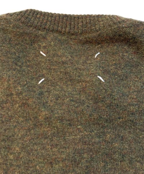 Maison Margiela（メゾンマルジェラ）Maison Margiela (メゾンマルジェラ) ウールL/Sニット オリーブ サイズ:Mの古着・服飾アイテム