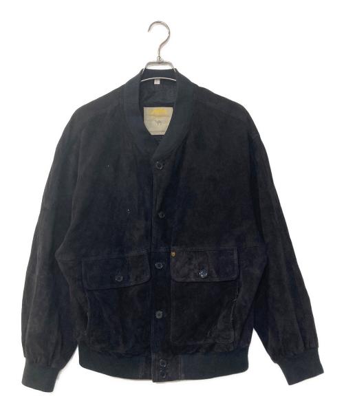 CAMEL（キャメル）CAMEL (キャメル) レザーボタンブルゾン ネイビー サイズ:Lの古着・服飾アイテム