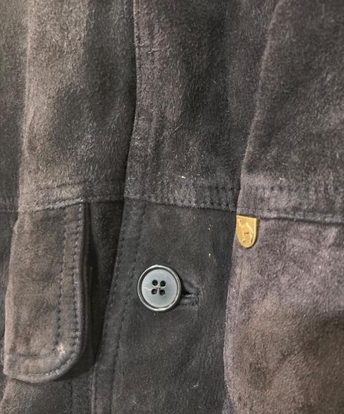 CAMEL（キャメル）CAMEL (キャメル) レザーボタンブルゾン ネイビー サイズ:Lの古着・服飾アイテム