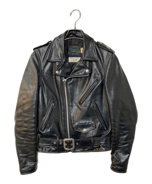 SCHOTT BROS.（ショット）SCHOTT BROS. (ショット) NYLON (ナイロン) 別注ワンスター ダブルライダース ブラック サイズ:32の古着・服飾アイテム