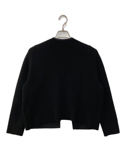 BALLSEY（ボールジィ）BALLSEY (ボールジィ) ウールナイロンブークレー フロントオープンカーディガン ブラック サイズ:Sの古着・服飾アイテム